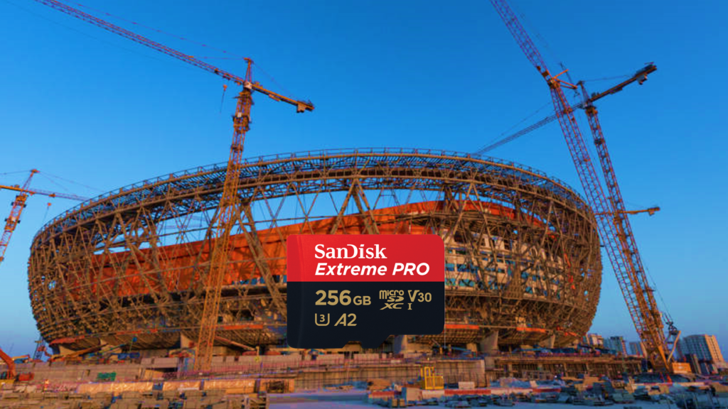 Maak de mooiste beelden van het WK 2022 in Qatar met jouw GoPro Hero 10 en micro SD kaart.