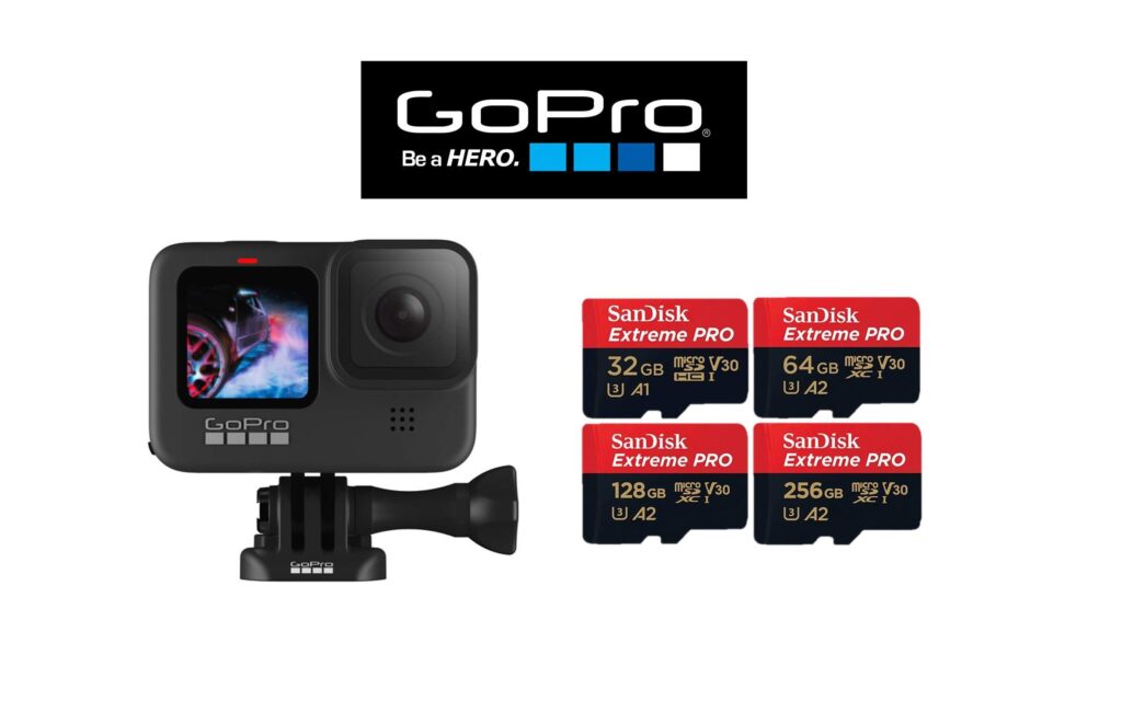 De GoPro Hero 9 is de beste keuze. Gebruik voor deze action camera een goede geheugenkaart. Zoals de SanDisk Extreme Pro micro SD kaart.