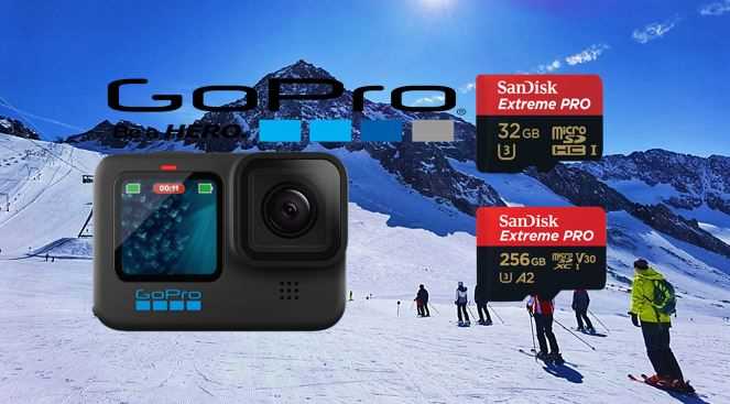 Welke geheugenkaart moet ik kiezen voor mijn GoPro Hero 11? Natuurlijk de SanDisk Extreme Pro micro SD kaart met razendsnelle overdrachtssnelheden en een opslagruimte tot 1 TB.